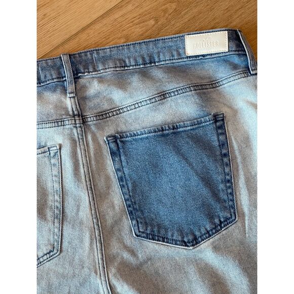 NWT Hollister ultra high rise jeans dad 35W/33L colorblock - Picture 5 of 5